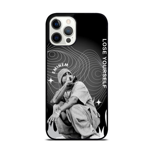 Eminem Lose Yourself Song Black and White Doodle Art iPhone Case - Picture 1 of 1